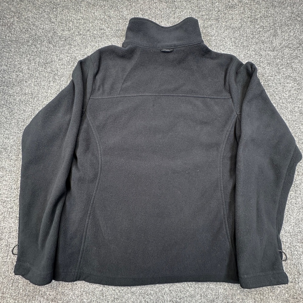 Columbia Interchange Benton Springs Fleece Jacket Womens XL Black Zip Shacket - Picture 3 of 8